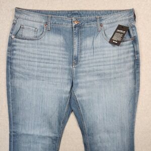 True Classic Jeans Mens 42x32 Blue Straight Leg Stretch Denim NEW